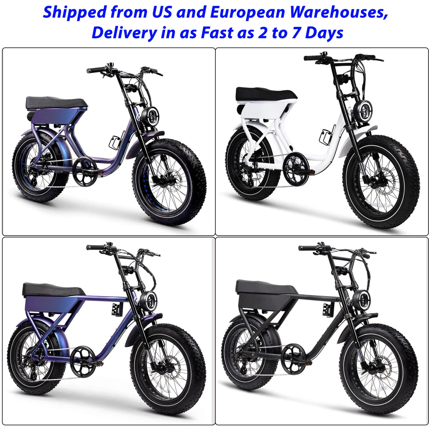 EU US Stock 250W Electric Mountain Bike 1000W Dirt Fatbike v20 Inch Adult EBike City Bicycle 18Ah 30AH Electric Fat tire Bike