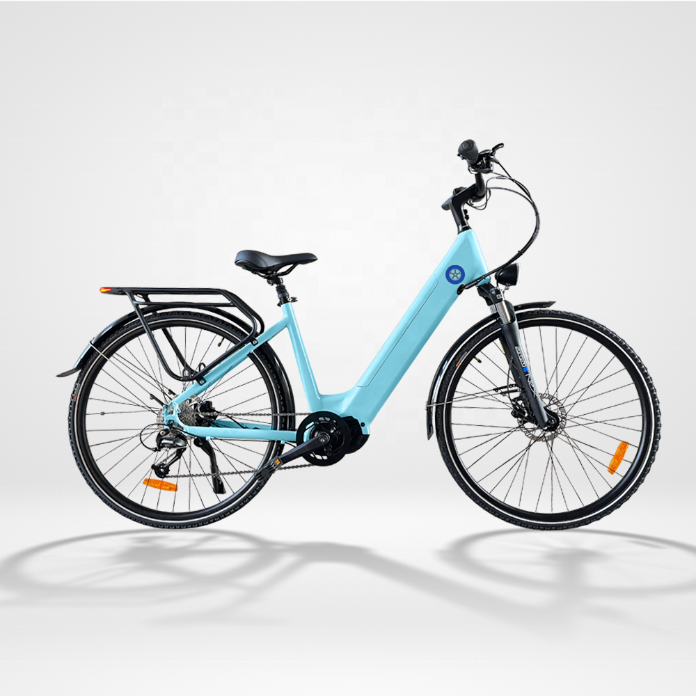 28inch hidden battery electric city bike pedal assist two wheel e bike Aluminum alloy frame 700C lady electric city bike