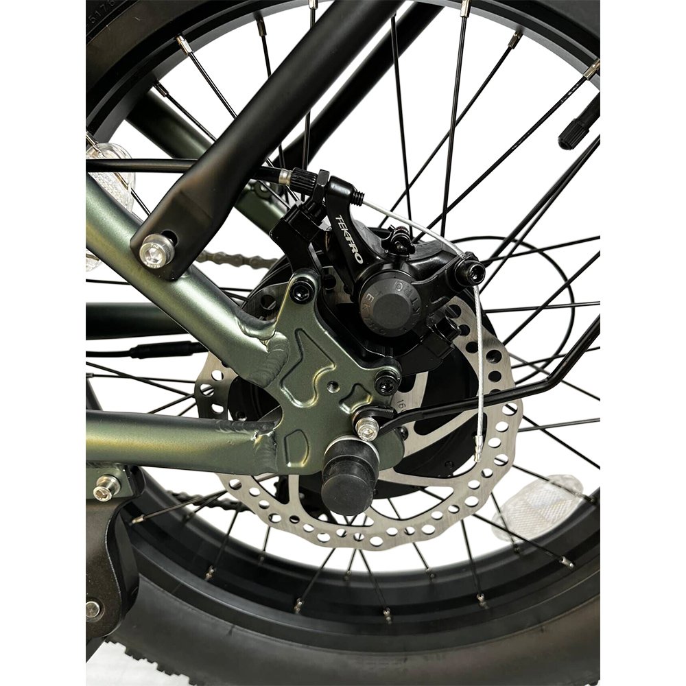 EU warehouse 20 inch 48v 500w e-bike fat tire travel folding mountain bike all terrain electric bike