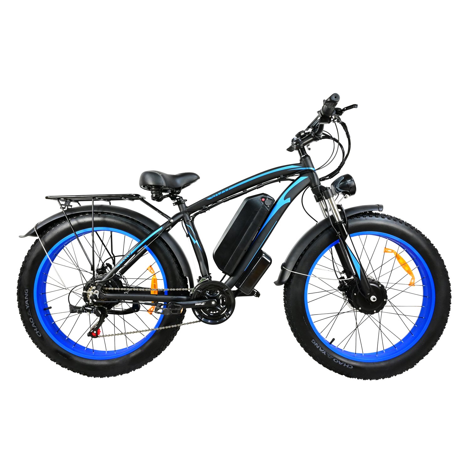Factory OEM 26 Inch Dual Motor 2000W 150 NM Torque Electric Mountain Bikes All Terrain Snow Fat Tire Electric Bike