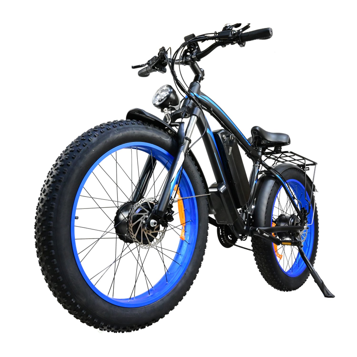 Factory OEM 26 Inch Dual Motor 2000W 150 NM Torque Electric Mountain Bikes All Terrain Snow Fat Tire Electric Bike