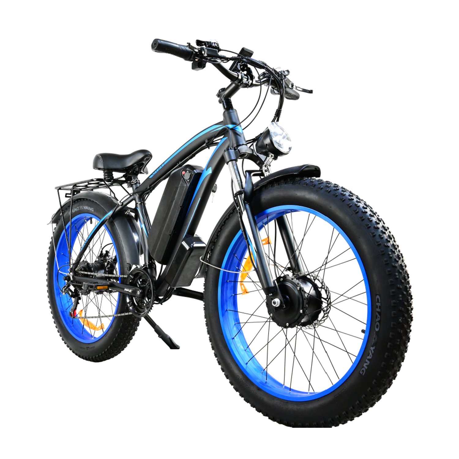 Factory OEM 26 Inch Dual Motor 2000W 150 NM Torque Electric Mountain Bikes All Terrain Snow Fat Tire Electric Bike