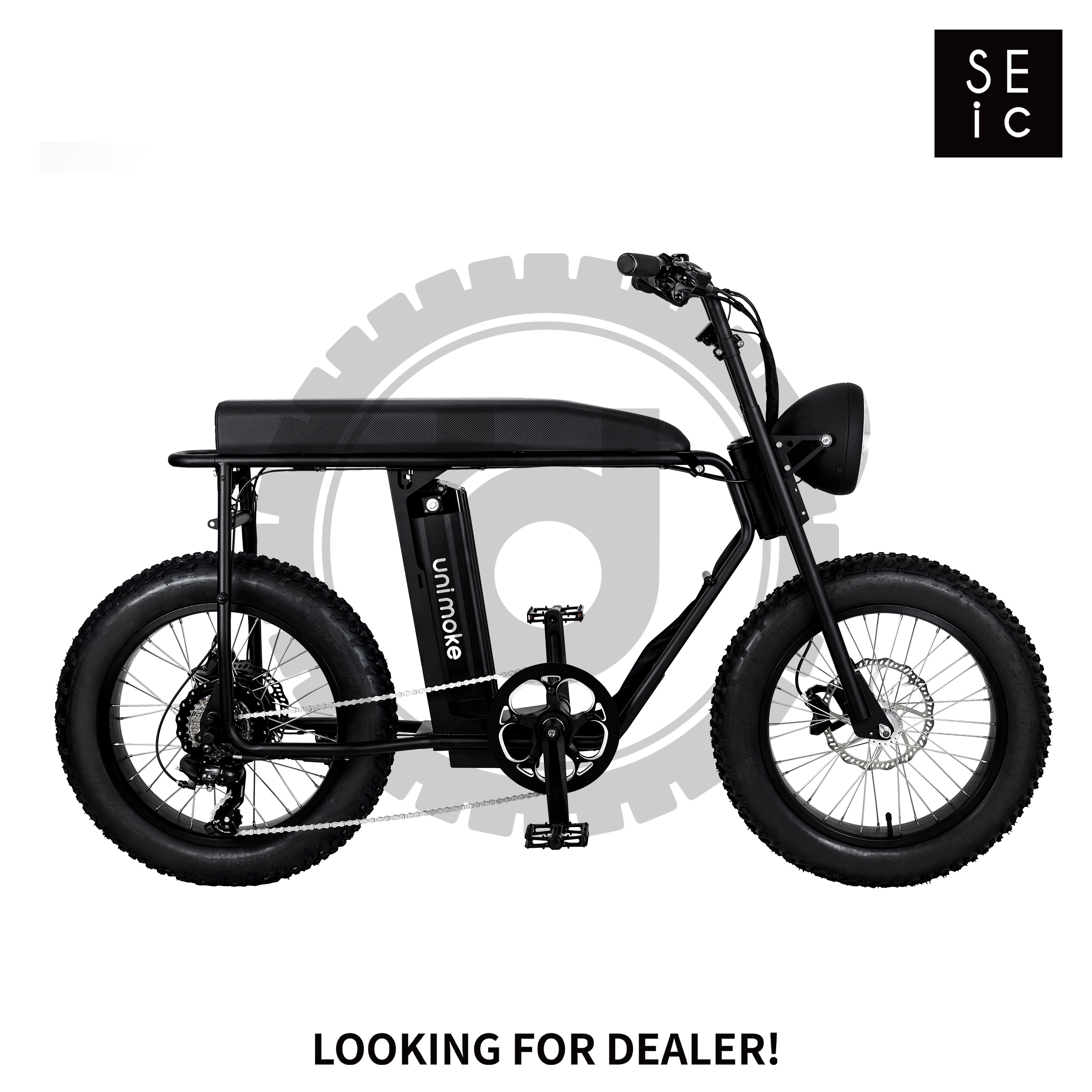 E-bike for commuting Unimoke MK black of Urban Drivestyle PAS pedelec Made in Taiwan fatbike