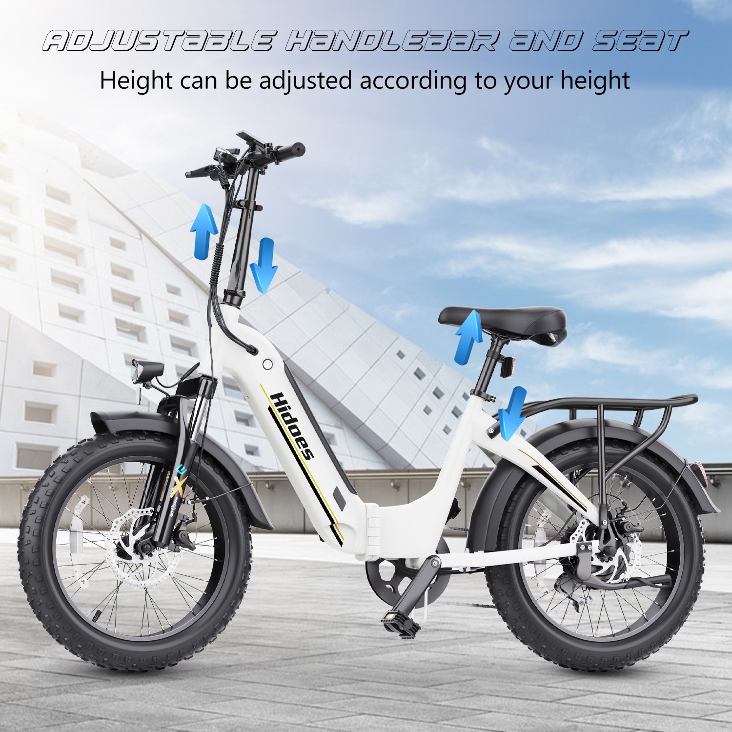US UK Warehouse Hidoes BF1 Electric dirt bike adult long range 750w 48v foldable folding city electric bikes for adults