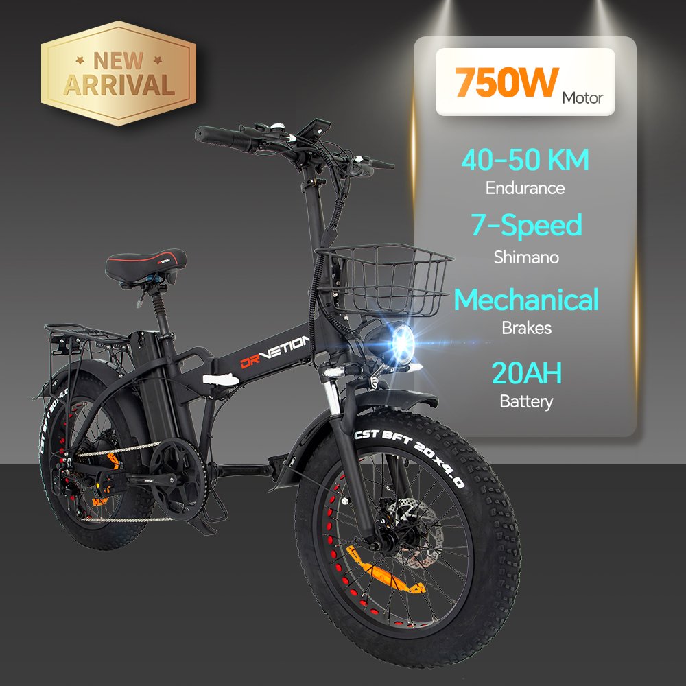 Eu warehouse cheap 20 inch 750W 48V road foldable city e bike folding fat tire hybrid bikes adult electric bicycle for adults