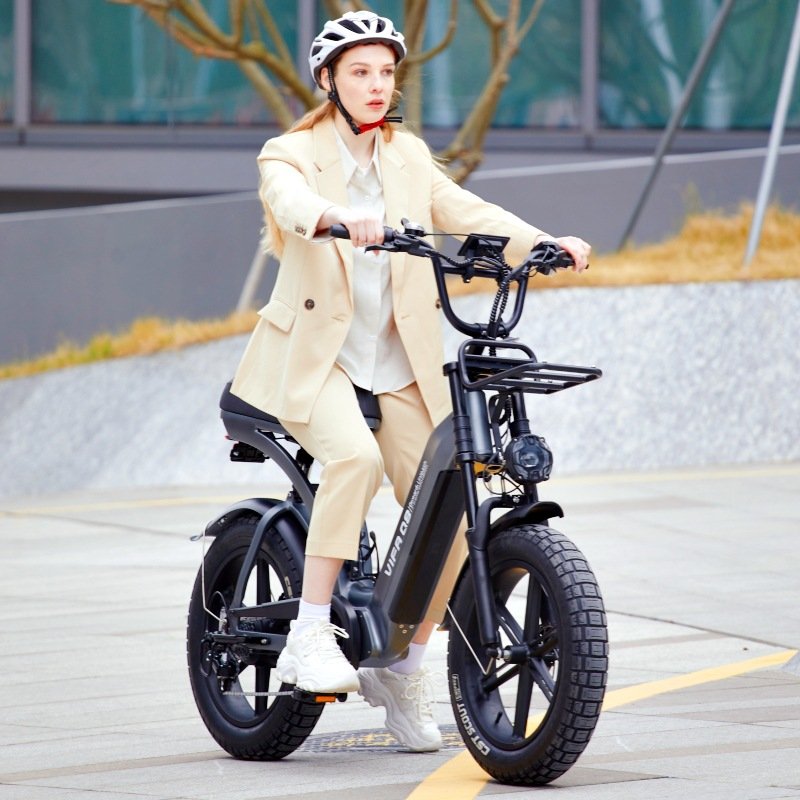 Ouxi Q8 20 Inch Tire Electric Bicycle Europe Warehouse Stock Electric Fat Bike Mountain Bike For Adult