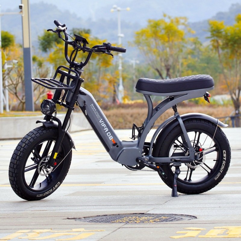 Ouxi Q8 20 Inch Tire Electric Bicycle Europe Warehouse Stock Electric Fat Bike Mountain Bike For Adult