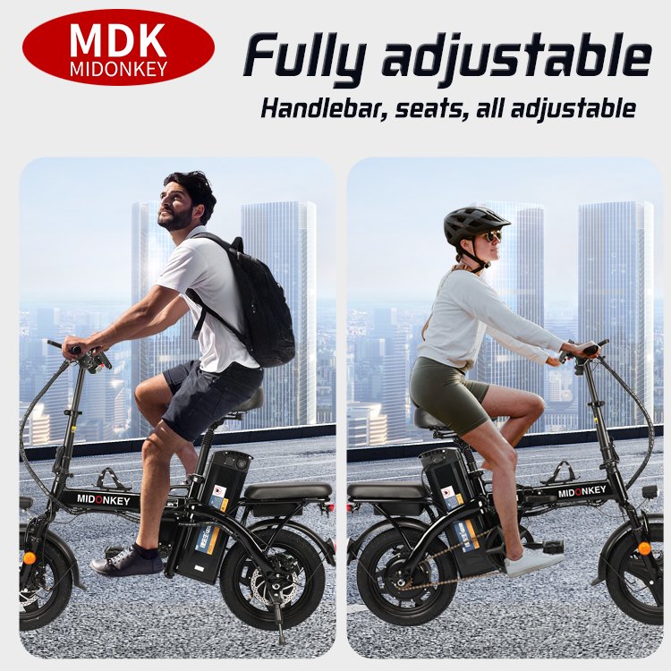 400W Electric Bike 48V 10Ah 20ah 25ah Lithium Battery Ebike 14 Inch Electric city Bicycle Folding Electric Bicycle