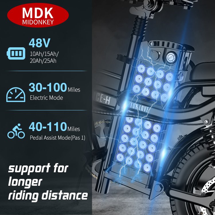 400W Electric Bike 48V 10Ah 20ah 25ah Lithium Battery Ebike 14 Inch Electric city Bicycle Folding Electric Bicycle