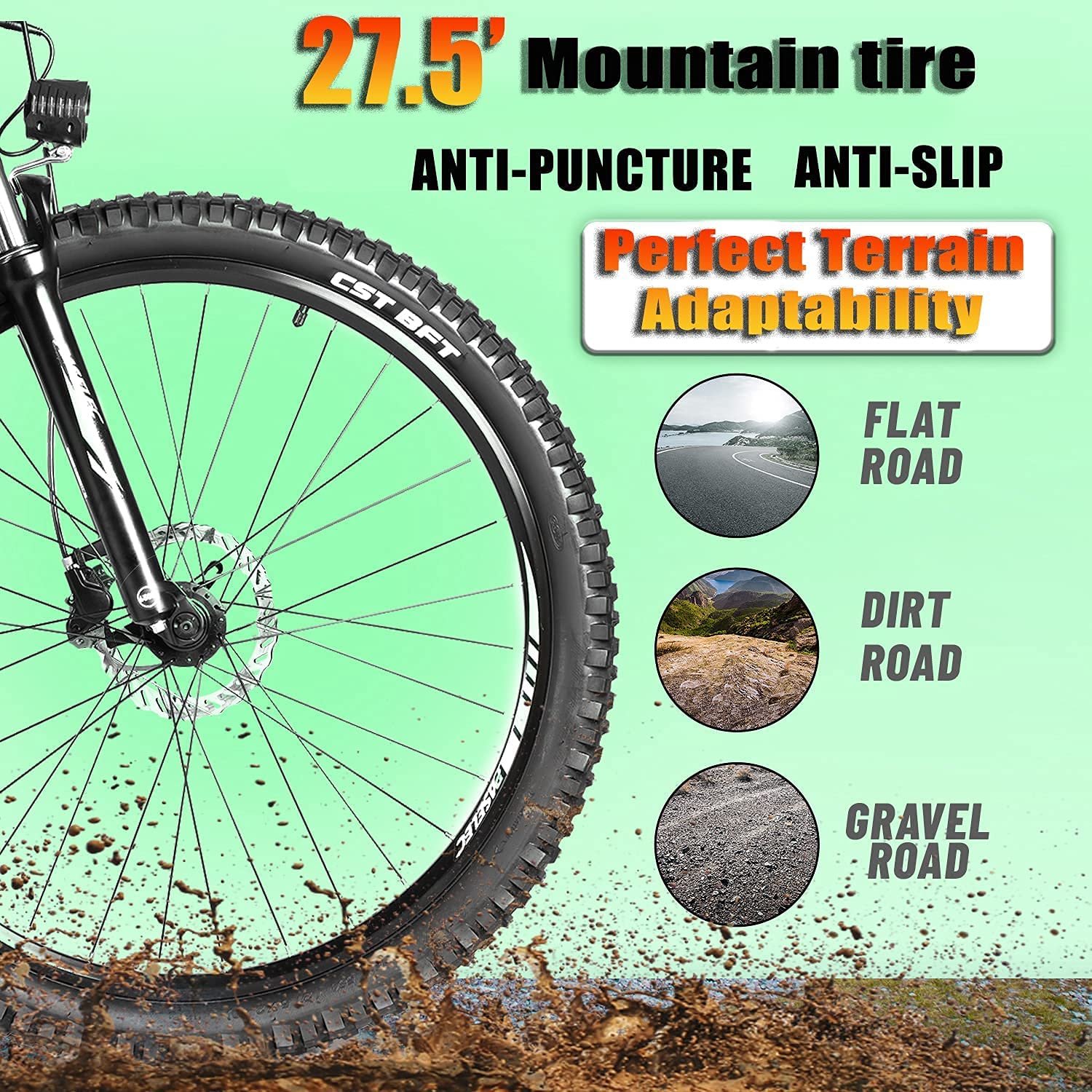 Paselec Ebike G9 emtb electric mountain bicycle electric bike 7 speed Derailleur 350W