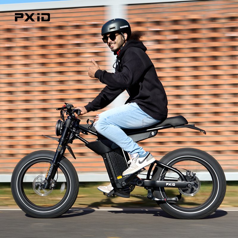 PXID MANTIS P6 e bike 28mph fast speed full suspension 20 inch fat tire e bike electric mountain bike