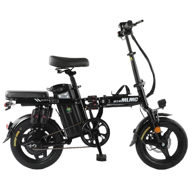 New 14 inch 48V 10AH 40KM Electric Foldable Bike 400W City E-bike For Adults Mini Wholesale Bicycle electric scooter e-bicycle