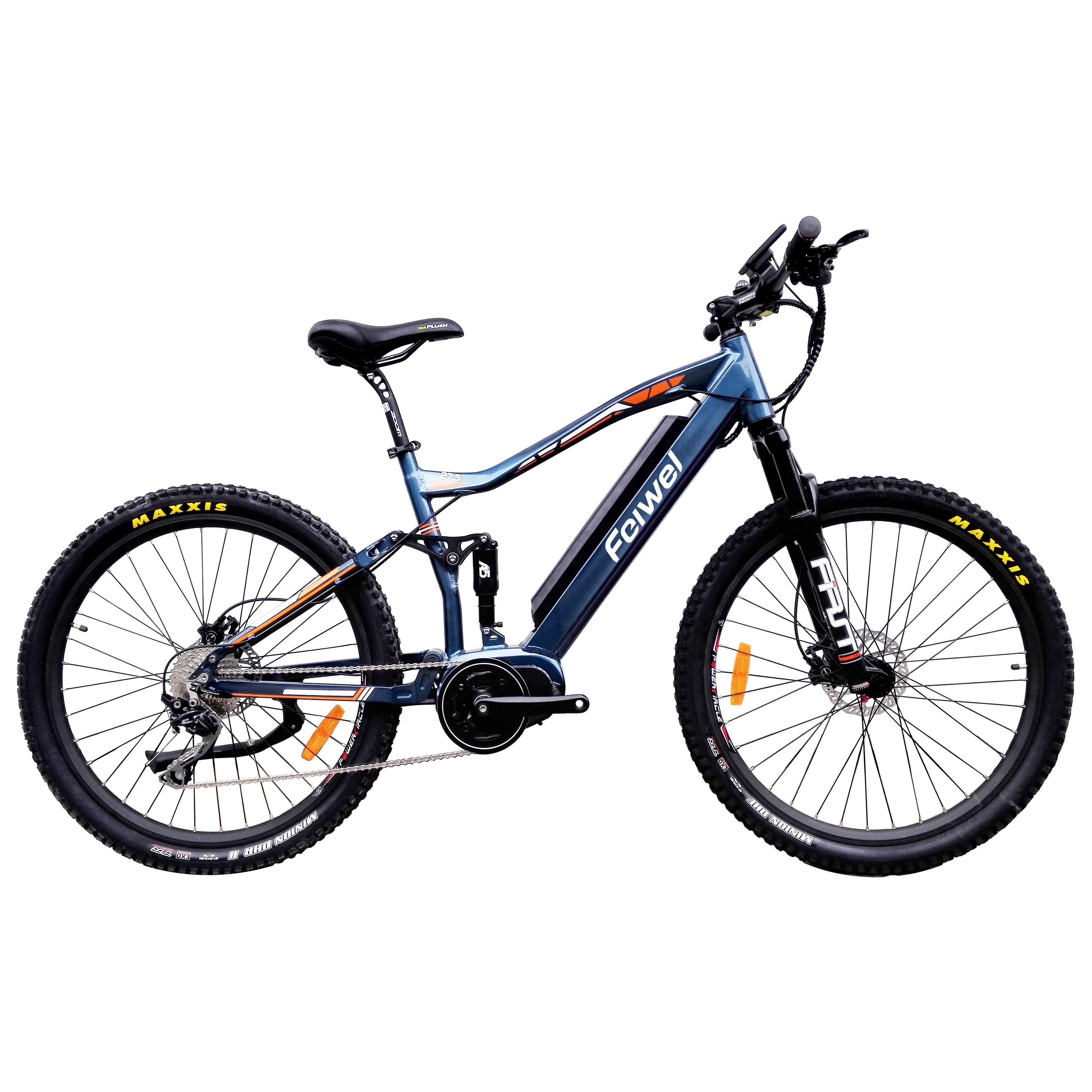 27.5 wheel mountain electric bike 500w/ full suspension electric bicycle/ best quality mountain e bike