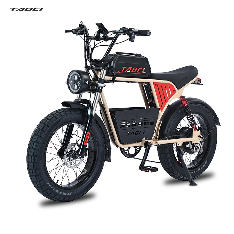TAOCI V07 e-bike 1500W powerful electric city bike 20'' 4.0 fat tires lithium battery bicycle with basket ready to ship