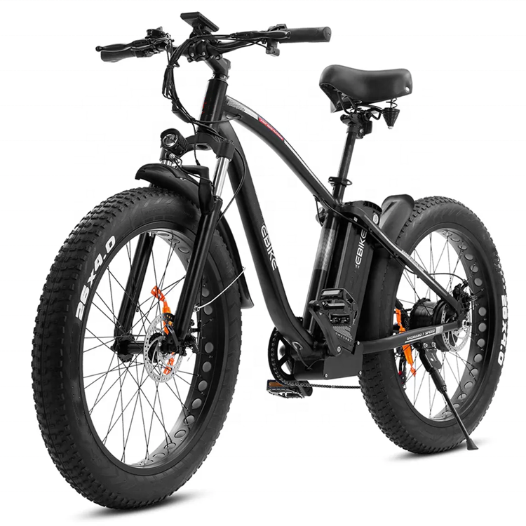 48v 500w 26*4.0 inch electric mountain bike full suspension power assisted widen tire electric bicycle