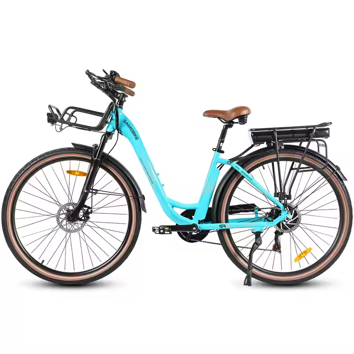 Electric Road Hybrid Bike Female Lithium Battery Disc Brake Electric City Bike For Adult