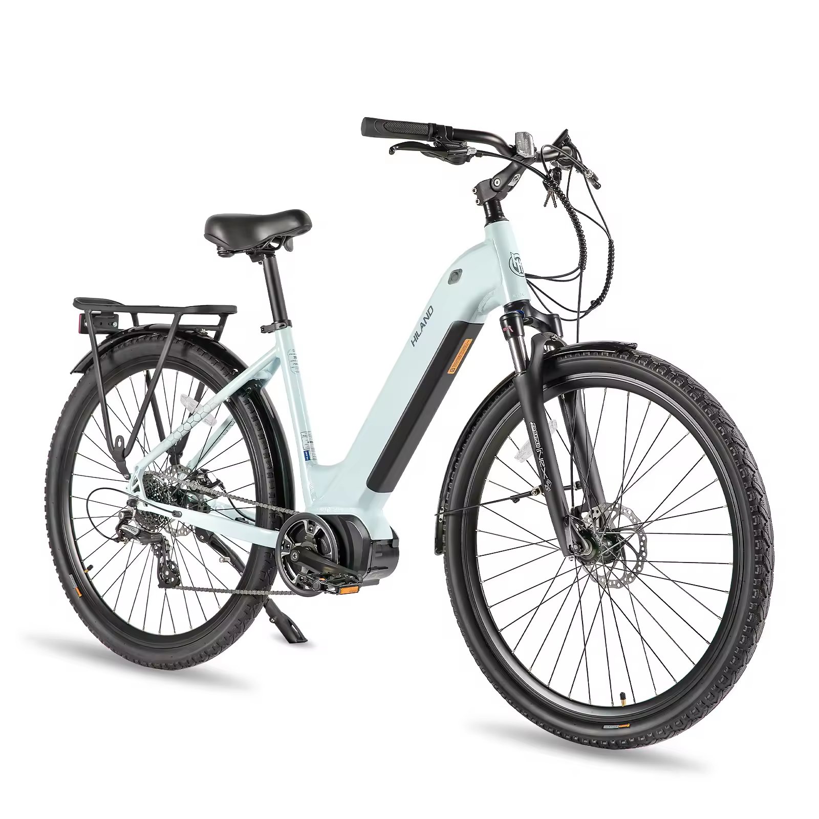 JOYKIE 700C 8 Speed Central Motor Electric City Bike with 48V 10.4Ah Lithium Battery Electric Bicycle Ebike For Adult