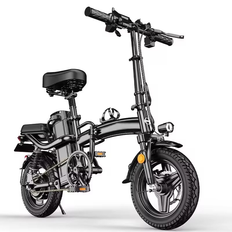 Rts Mini Folding Electric Bicycle 400W 48V 14 Inch Electric City Bike Foldable Electric Bike cheap adult battery power scooter