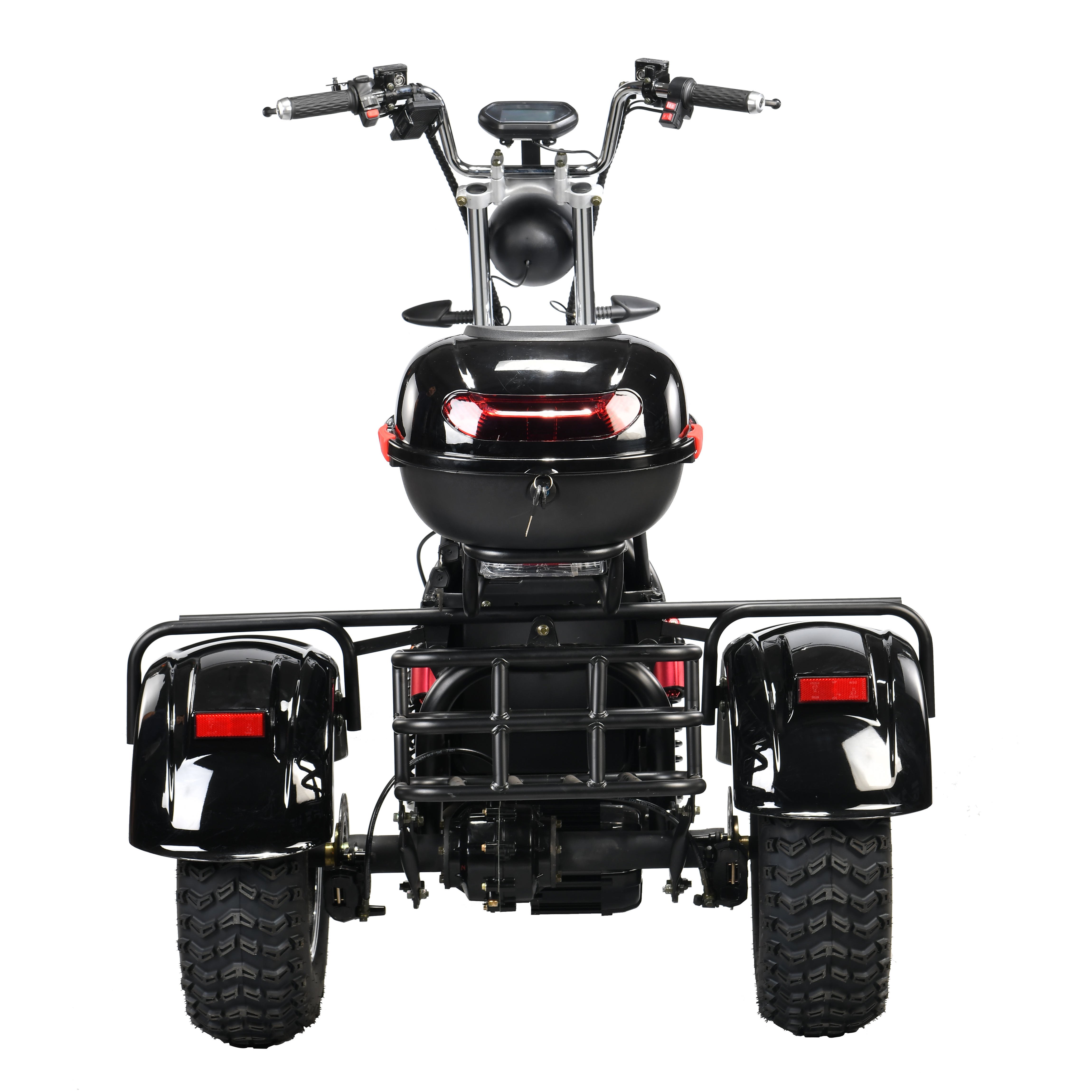Long Range Off Road Citycoco 3 Wheels Tricycle Electric Mope Scooter Electrique 3000W Fast Usa Warehouse Electric E Scooter