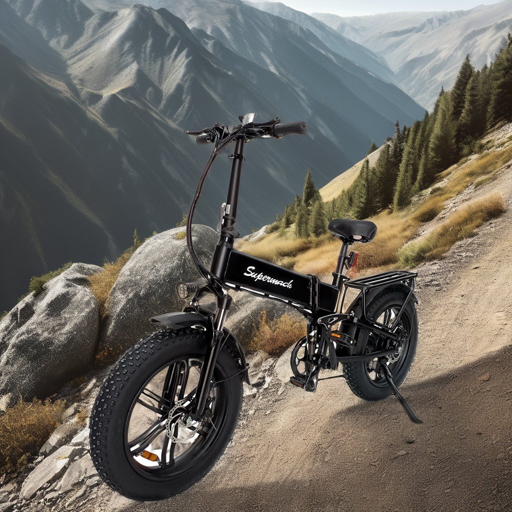 2024 USA Warehouse Fat Tire Electric Bike Foldable E bike 20-Inch Electric Mountain Bike 500W Motor 10A Battery Daily coummuting