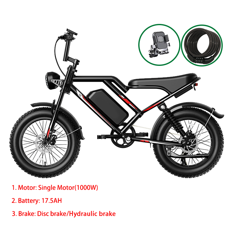 Mountain e-bike electric bicycle prices 1000W 250W 2000W fatbike wholesale 20 inch fat tire electric pedal bike