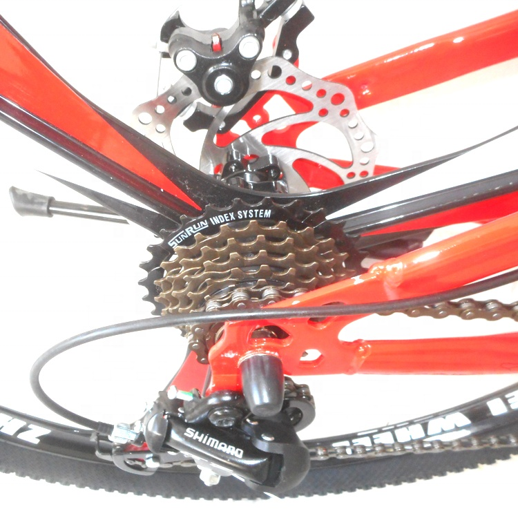 Multicolor Mountain Bike 26 Inch 21 Speed Steel Mtb Bicycle Hydraulic Double Disc Brake