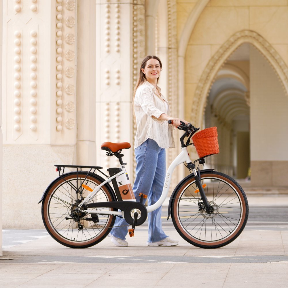 DYU C6PRO UK EU STOCK 10ah 48v Electric City Bicycle e bike Adult Aluminum Frame 500w Motor Lithium Battery Electric city bike