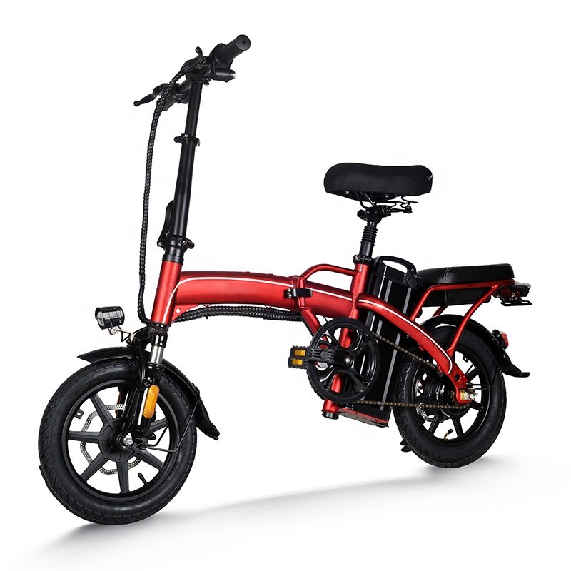 New Rear Hub Fast 14" Fat Tire 500 Watt Folding E Bike Bicycle 48V 500 W 350 W City Foldable Electric Bike Us Stock