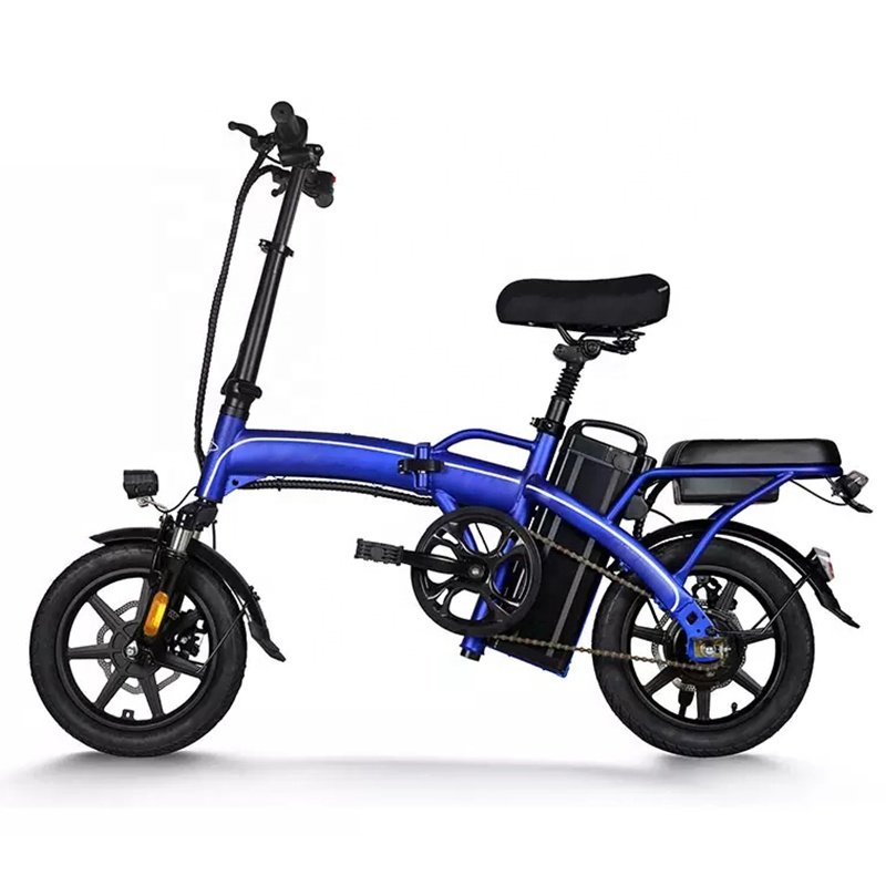 New Rear Hub Fast 14" Fat Tire 500 Watt Folding E Bike Bicycle 48V 500 W 350 W City Foldable Electric Bike Us Stock