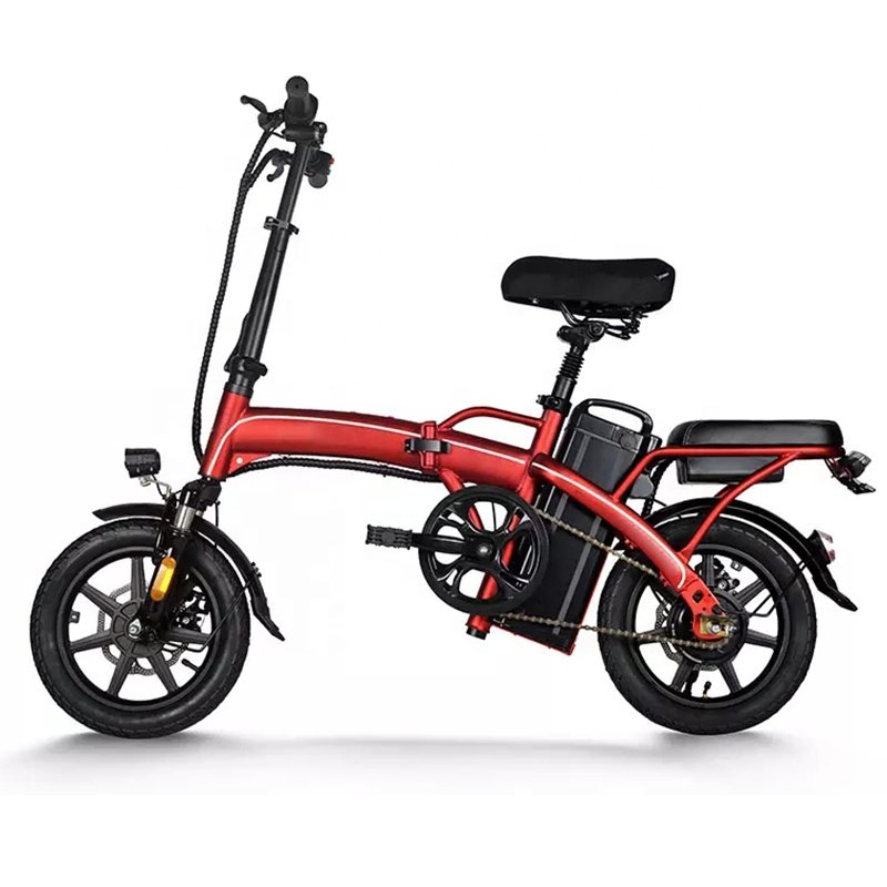 New Rear Hub Fast 14" Fat Tire 500 Watt Folding E Bike Bicycle 48V 500 W 350 W City Foldable Electric Bike Us Stock
