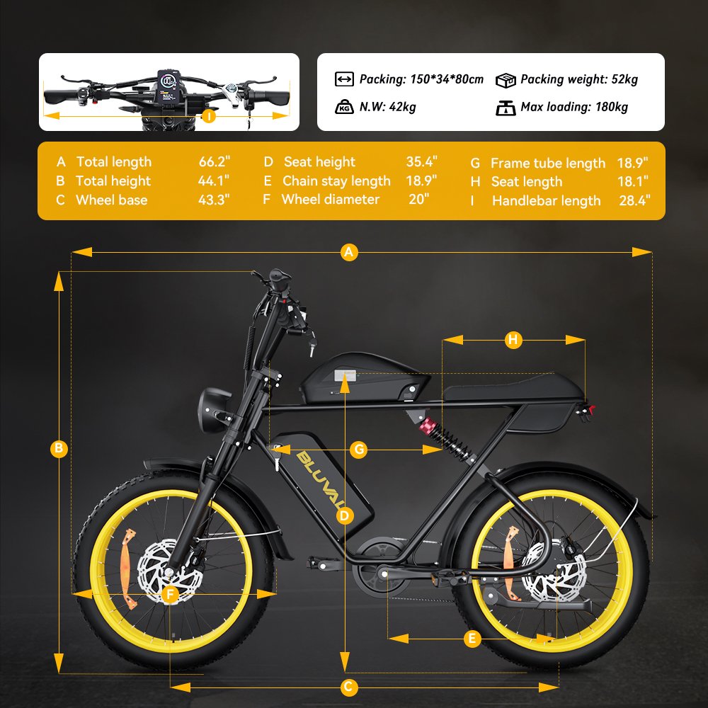 US Warehouse 52v 2000w E-bike Ebike K10 Electric Bike Fat Tire 23AH Dual batteries Electric Mountain Bicycle For Adults