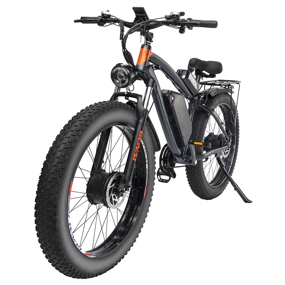 GUNAI GN88 Electric Mountain Bike 26*4.0in Fat Tires 1000W*2 Motors 55km/h Max Speed 48V 22Ah Battery 130km Range
