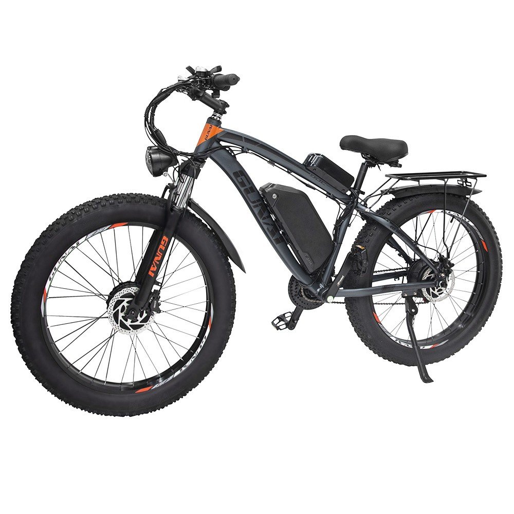 GUNAI GN88 Electric Mountain Bike 26*4.0in Fat Tires 1000W*2 Motors 55km/h Max Speed 48V 22Ah Battery 130km Range