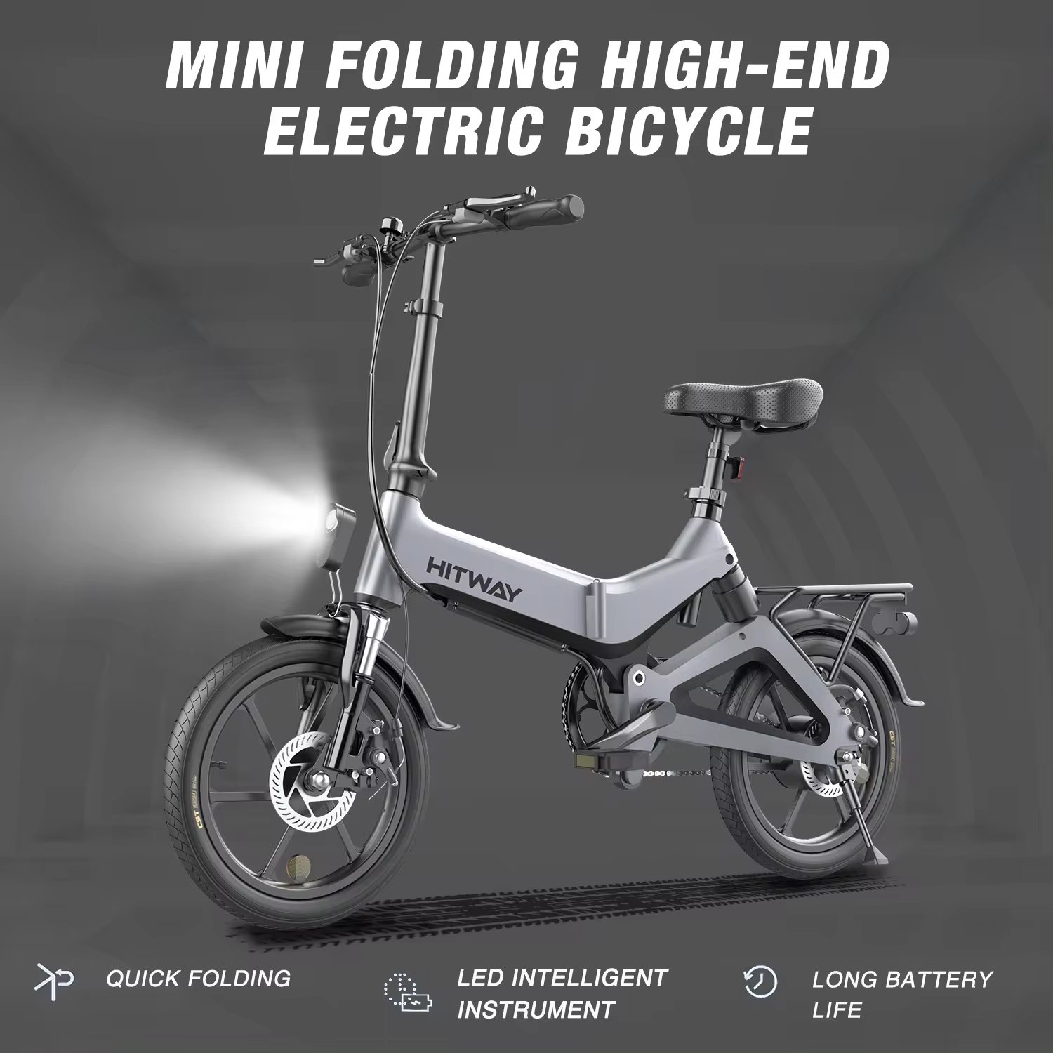 UK EU Warehouse Hot Sale Adult BK2 Folding Electric Bicycle 250W 36V Electric City Bike 16 Inch Foldable Electric Bike
