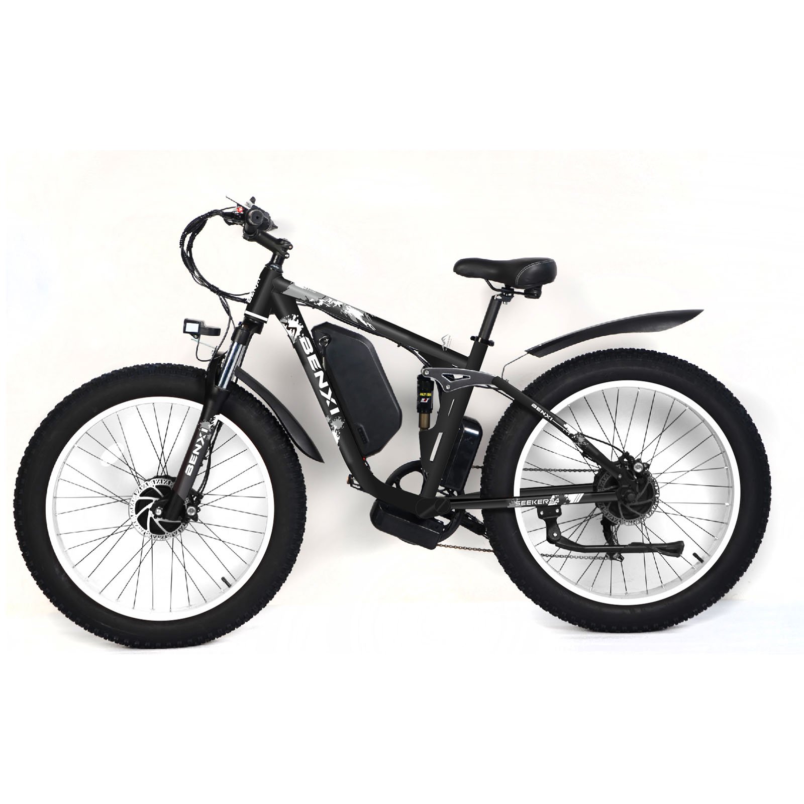 USA Warehouse Electric Mountain Bike PHNHOLUN Seeker 24 52V 3000W 25AH Dual Motor Electric Bike For Adults