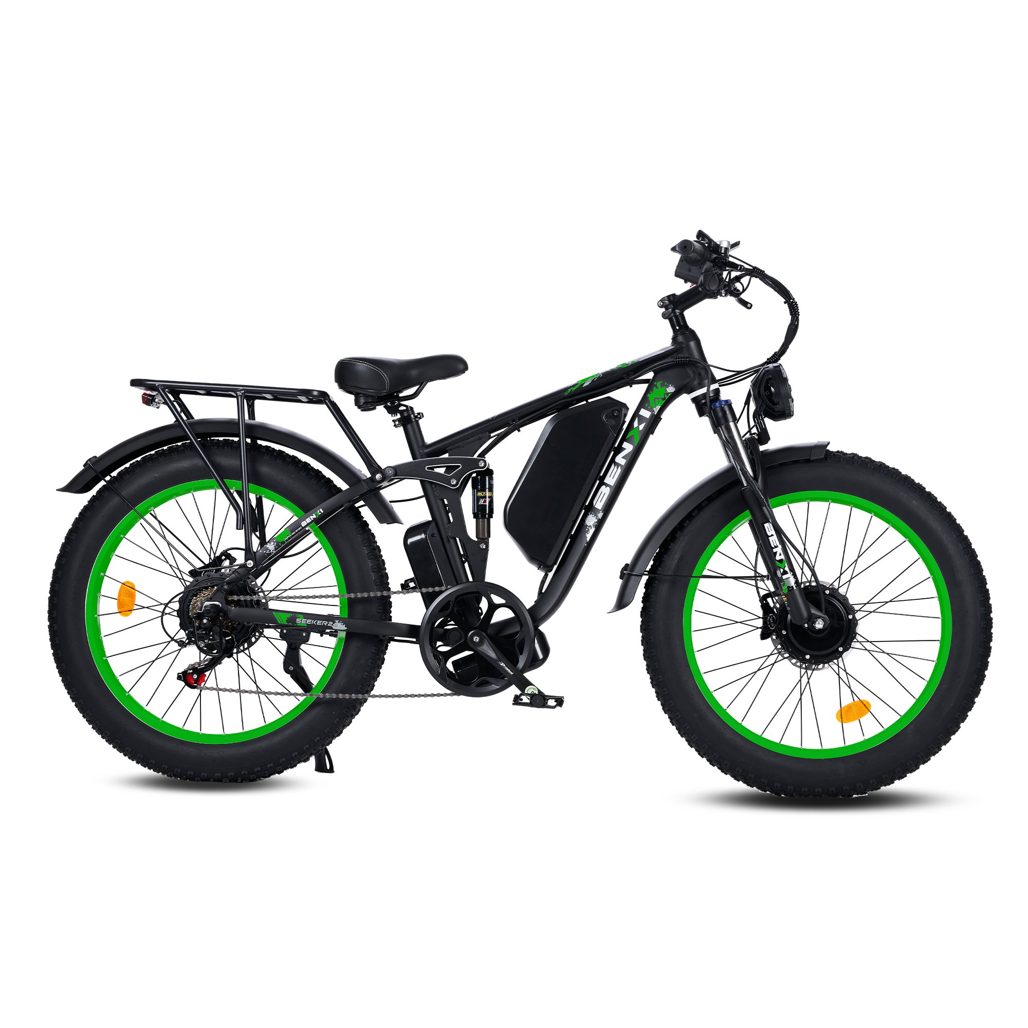 USA Warehouse Electric Mountain Bike PHNHOLUN Seeker 24 52V 3000W 25AH Dual Motor Electric Bike For Adults