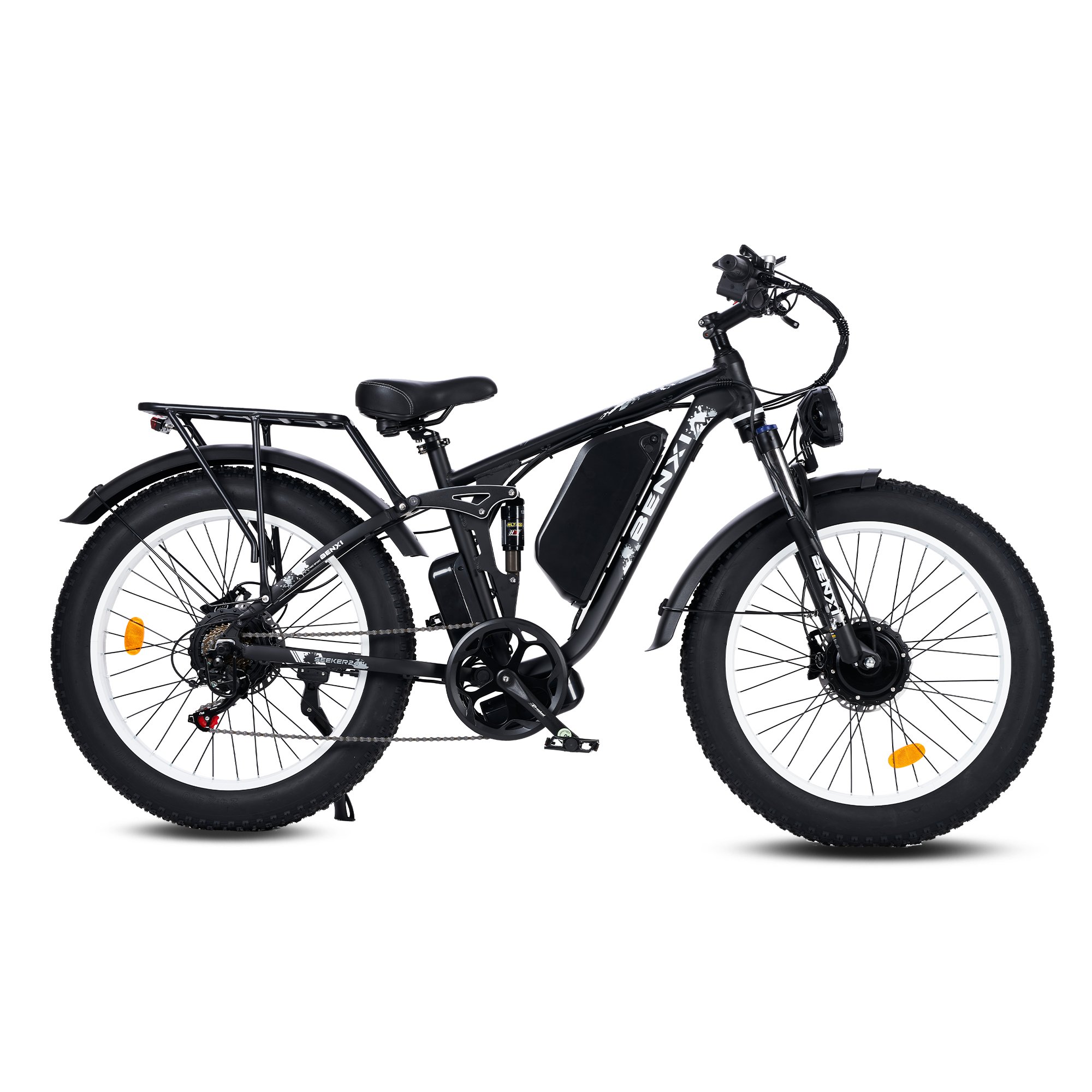USA Warehouse Electric Mountain Bike PHNHOLUN Seeker 24 52V 3000W 25AH Dual Motor Electric Bike For Adults