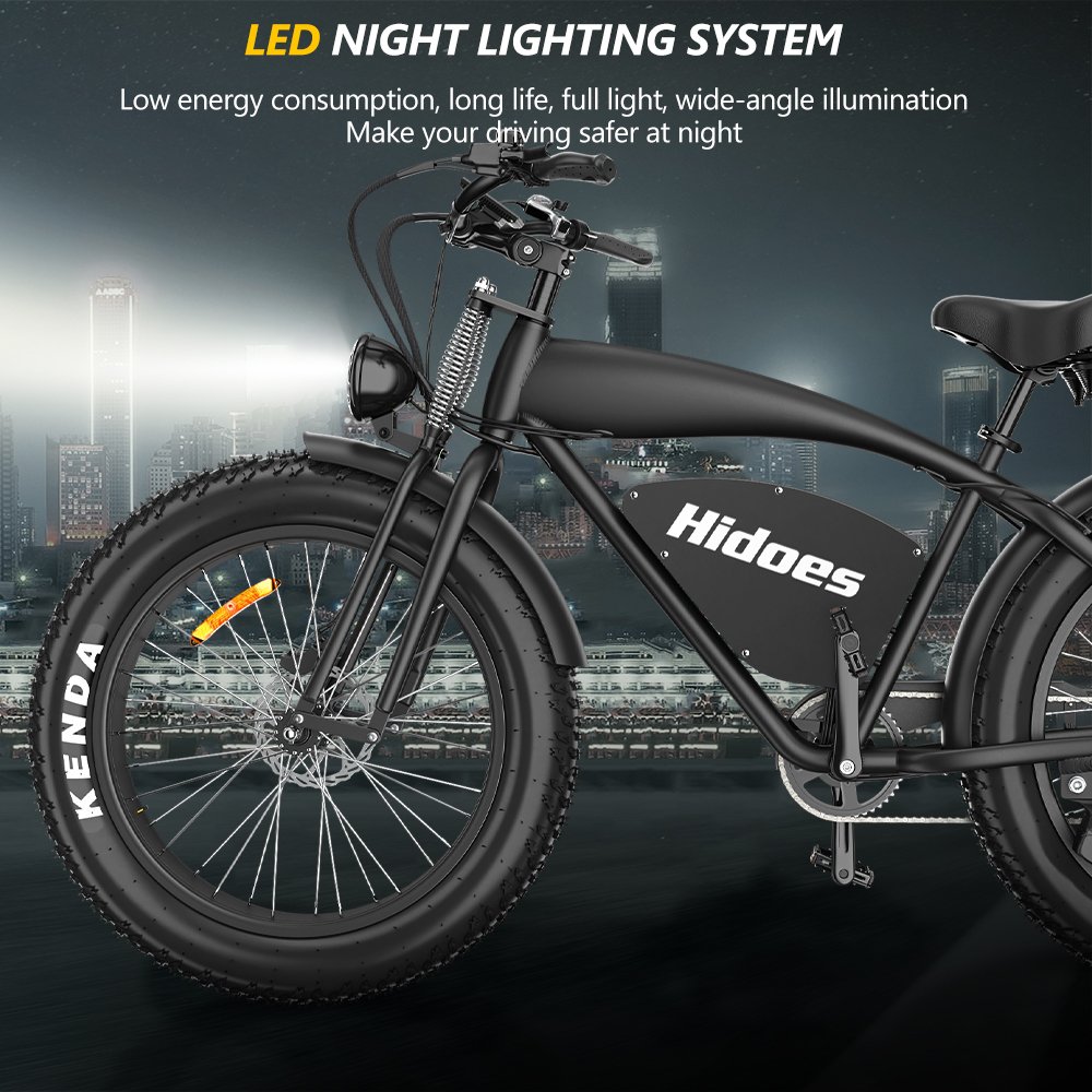 High Quality Snow electric bike Hidoes B3 26*4.0 electric Fat Tire Ebike 1200w 7 Speed Disc Brake electric bike