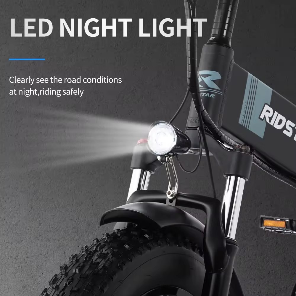 Ridstar H20 Li-ion Battery Road Bike Double Seat Folding Electric Mountain Bike