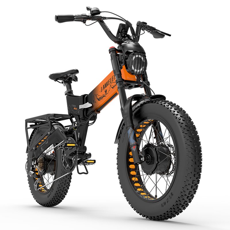 Lankeleisi X3000 MAX 2000W dual motor folding electric bike 48V20Ah full suspension e mountain bike
