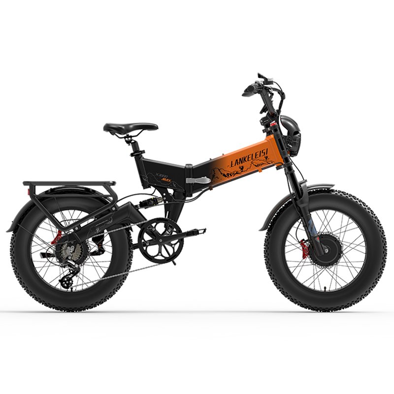 Lankeleisi X3000 MAX 2000W dual motor folding electric bike 48V20Ah full suspension e mountain bike