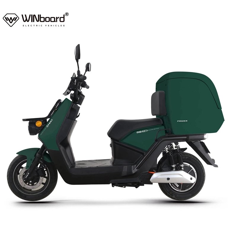 Fast speed adult long range two wheels adult electric 3000W brushless motorcycle moped for delivery with two lithium batteries