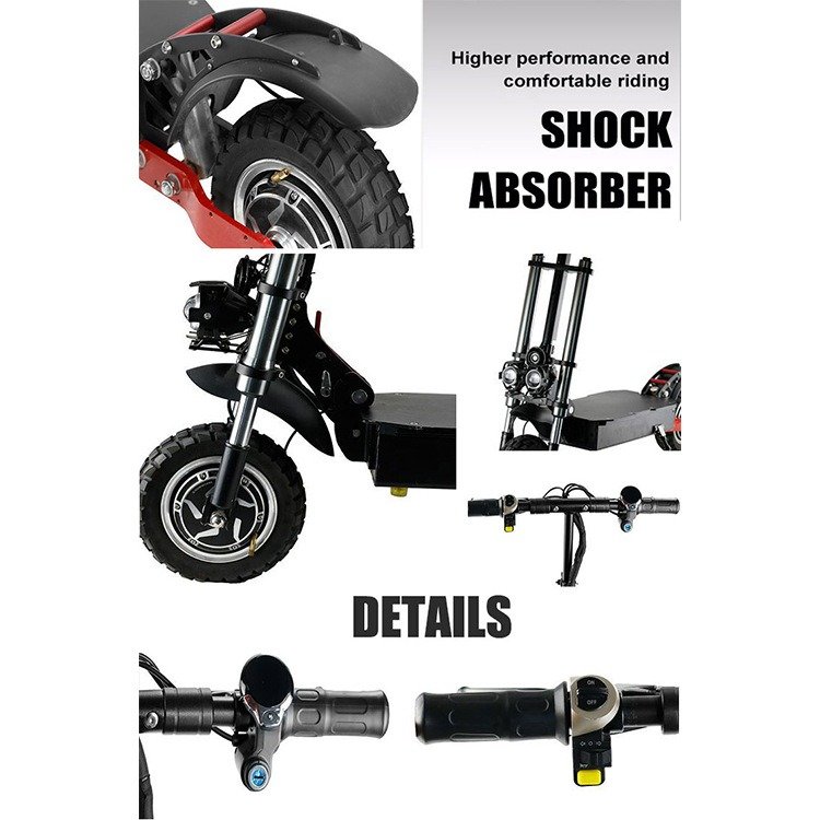 High-Power 2800W*2 Electric Scooter Fast Shipping from US UK EU Warehouses Digital Smart for Unisex Max Speed 65km/h Two Wheels