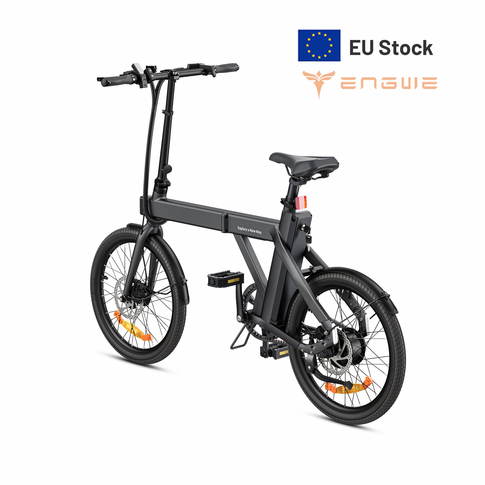 ENGWE P20 Electric City Bike 20-Inch Tire Lightweight Lithium Battery Electric Bicycle Folding E-bike for Adult Women