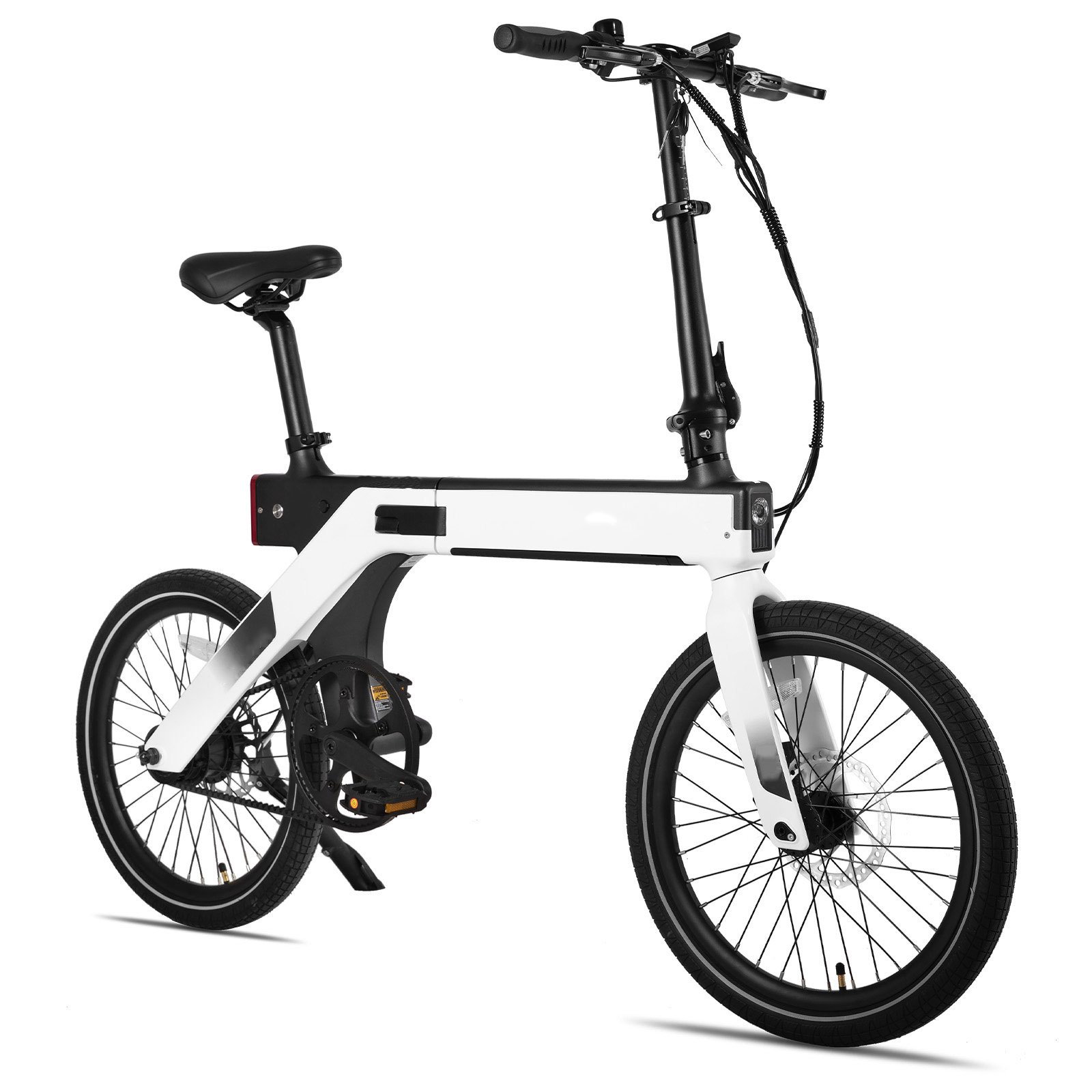 High quality 20 inch Lightweight Magnesium Folding Electric bicycle 250W Foldable E bike with Carbon Belt 10Ah Hidden Battery