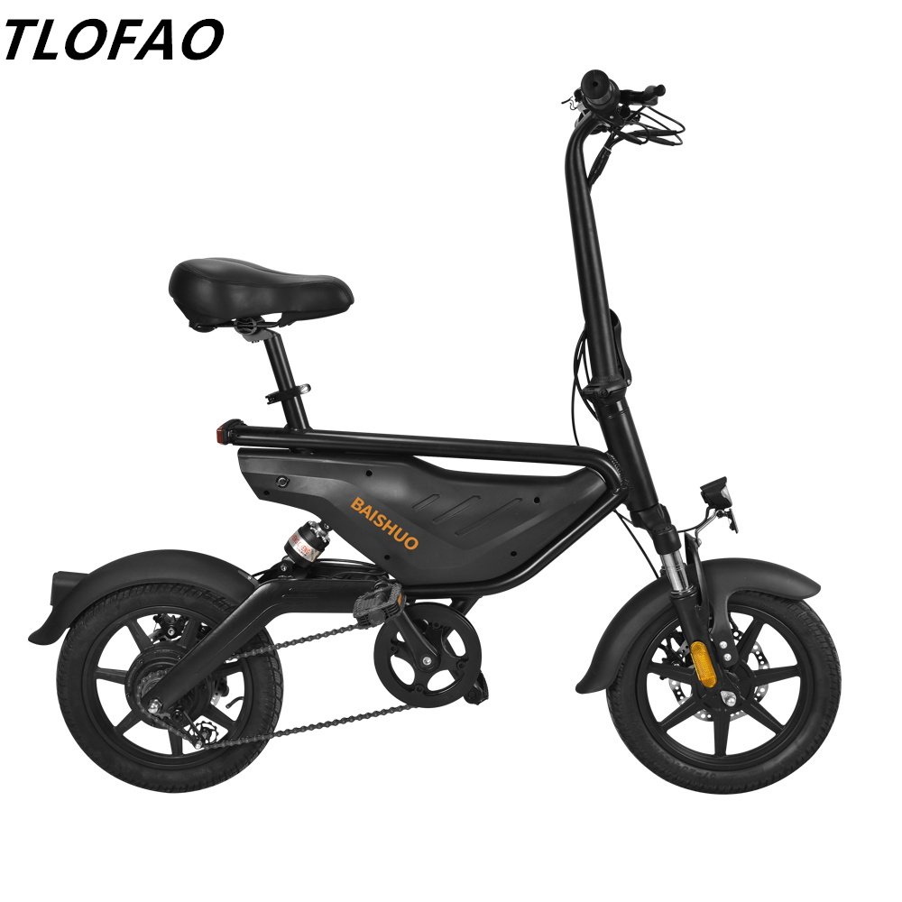 Folding Electric Bike Bicycle City Steel New Arrived Popular Single Speed 14 Inch 12 V Lithium Battery Rear Hub Motor 1 Speed