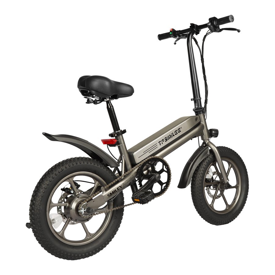 European Warehouse S5 7-Speed Electric Folding Bicycle 36V Rear Hub Motor Steel Frame Disc Brake 60km Range per Power
