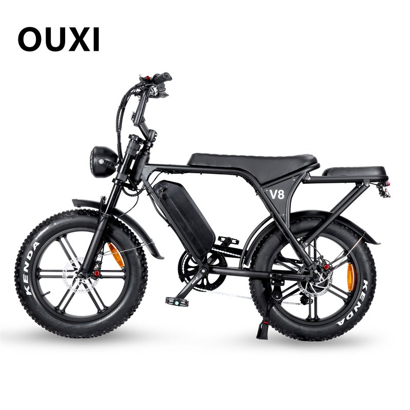 OUXI V8 1000W Electric Mountain Bike All-Terrain Electric Fat Bike with Rear Hub Motor Disc Brake System