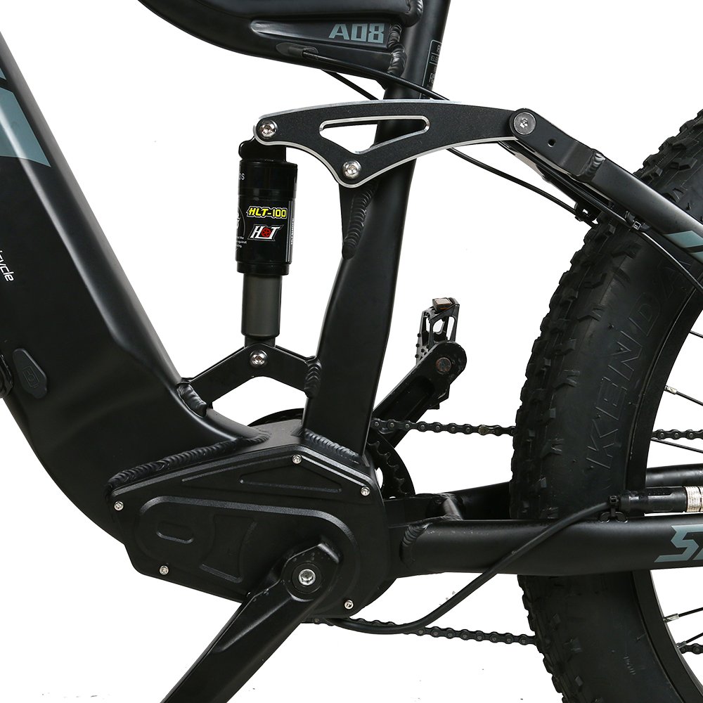 Samebike RS-A08 Electric Folding City & Mountain Bike 48v 750W Motor Steel Frame Lithium Battery 60km Range