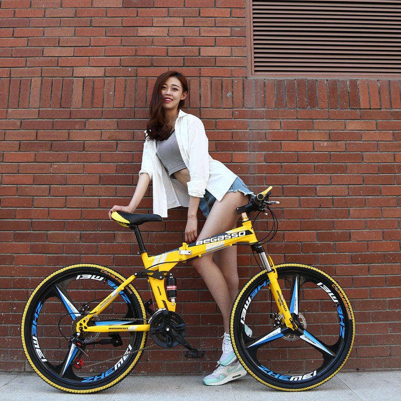 2024 new SENYI Wholesale 21 speed Foldable mountain bike bicycles folding mountain bike 26/24 mtb for adults men